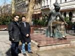 Gesualdo Coggi e Francesco Marino a Budapest in Piazza Liszt Ferenc